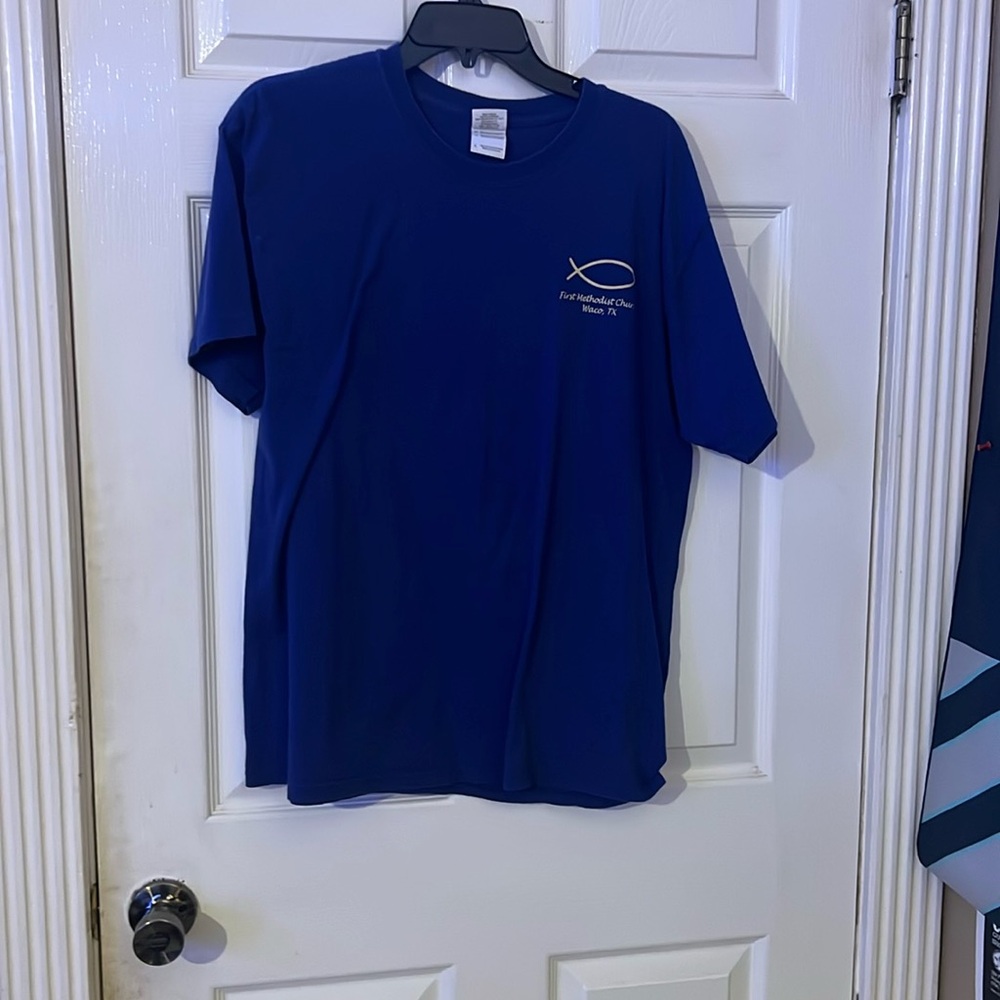 Dark blue shirt